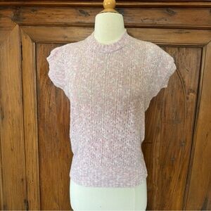 Vintage Knit Sweater Top pink Scottish Murray‎ Brothers